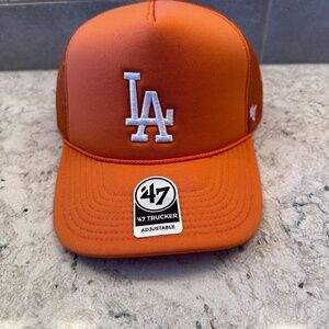 New LA Orange 47' trucker‎ hat adustable